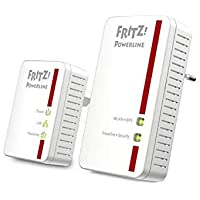 AVM FRITZ!Powerline 540E WLAN Set International - Adaptador-extensor de red por línea eléctrica- PLC- HomePlug AV2- IEEE…